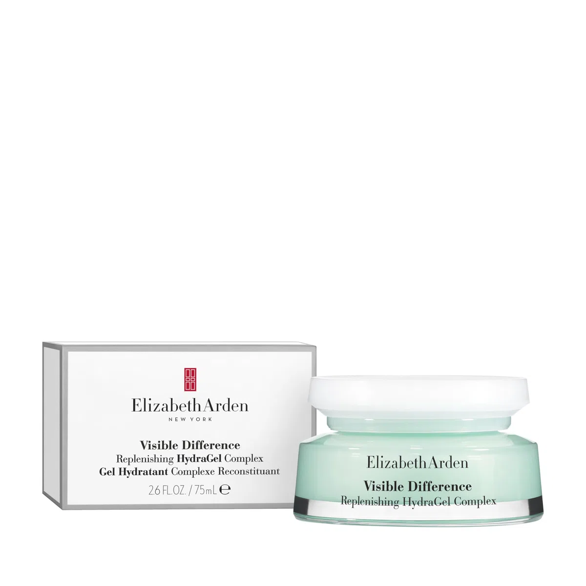 Elizabeth Arden - Visible Difference, Gel Viso Idratante, con Acido Ialuronico e Vitamina E, per un'Idratazione Intensa, Leviga e Uniforma la Pelle, Texture Leggera - 75 ml