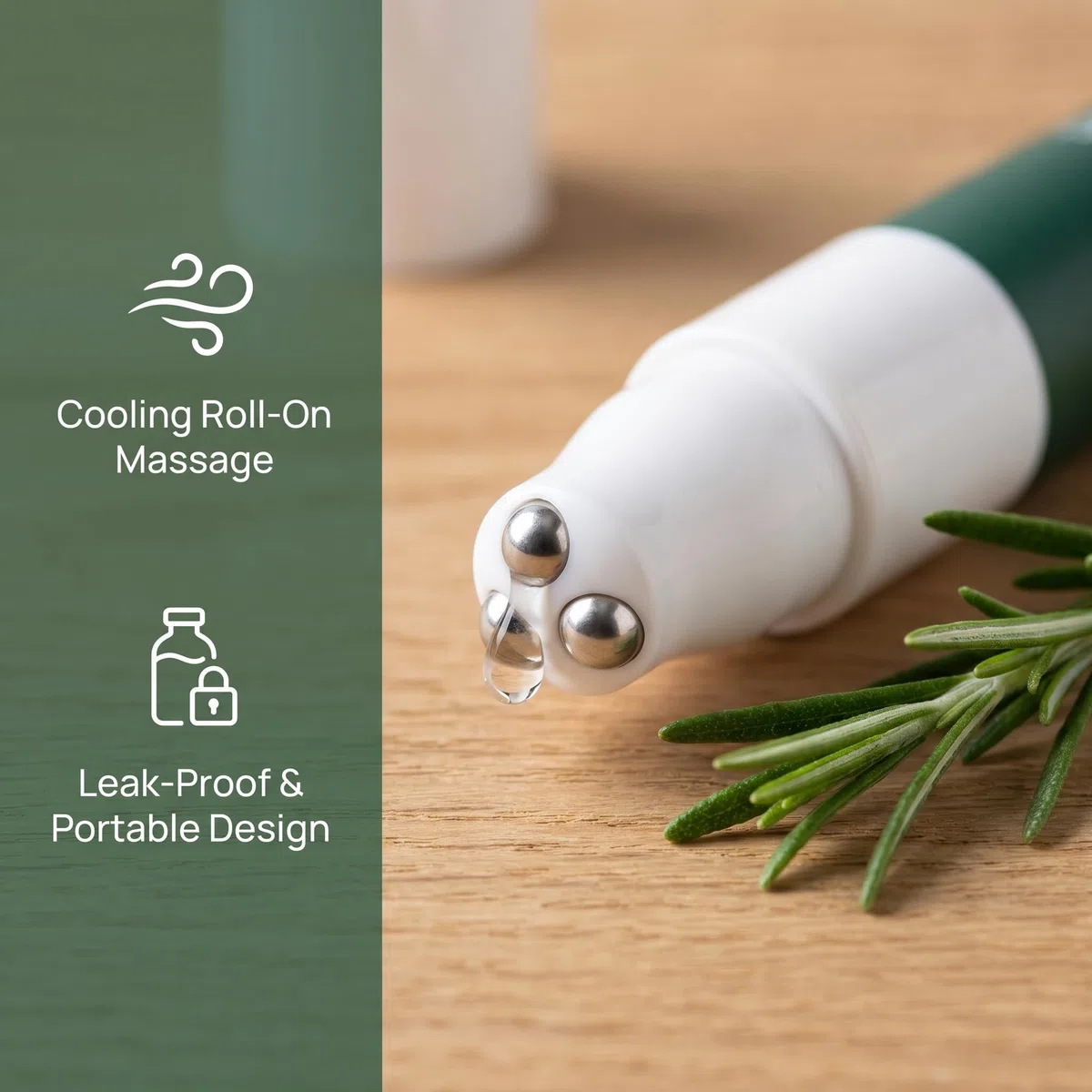 3 Pezzi Siero roll-on per la crescita dei capelli, Olio per Cuoio Capelluto alla Biotina e Rosmarino, Trattamento Fortificante con Caffè e Peptidi, Capelli Più Folti e Sani