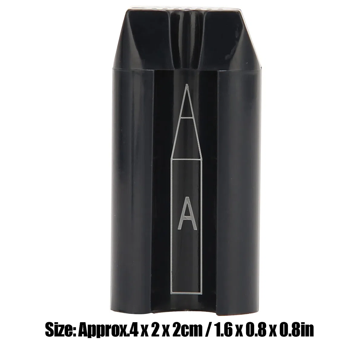 Temperamatite 4 in 1 per Sopracciglia e Labbra, Manuale, Nero, Polipropilene (PP), PENCIL_SHARPENER