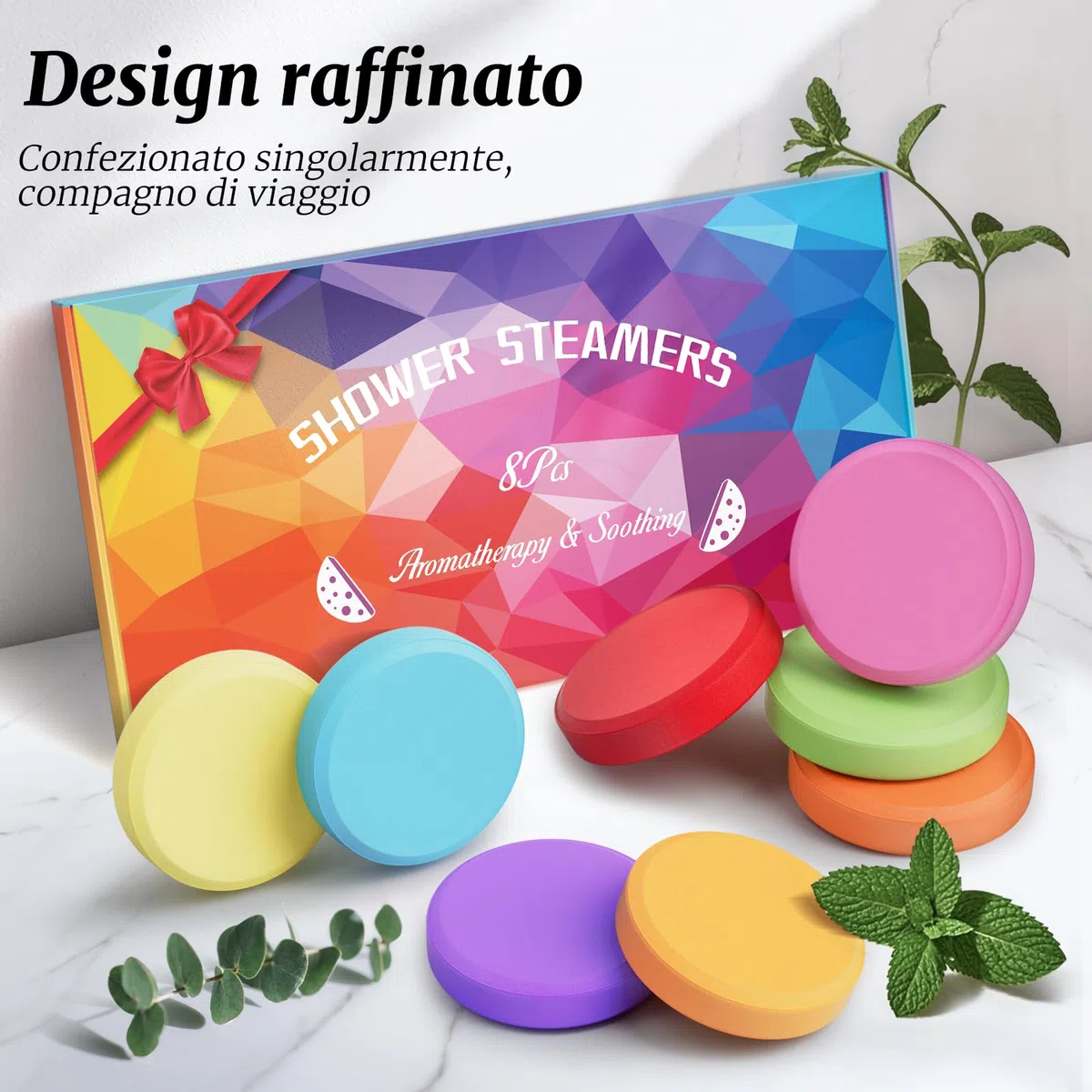 8 Bombe da Doccia, Linkax Idee Regalo Donna, Shower Bomb Con Oli Essenziali Naturali per Relax e Benessere, Regalo Donna, Uomo, Amica, Compleanno, San Valentino, Festa Della Mamma