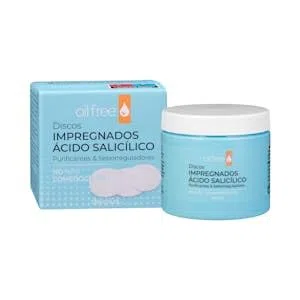 Dischi impregnati acido salicilico Oil Free purificanti e seboregolatori pelle grassa e acneica Barattolo 50 pz.