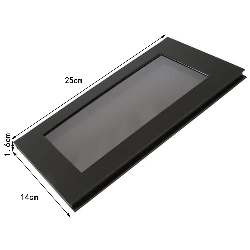 Coosei Palette di Trucco Magnetica per Ombretto, Palette Vuota di Ombretti Magnetici a Strato Singolo, Palette di Trucco Grande Nera con Finestra Trasparente