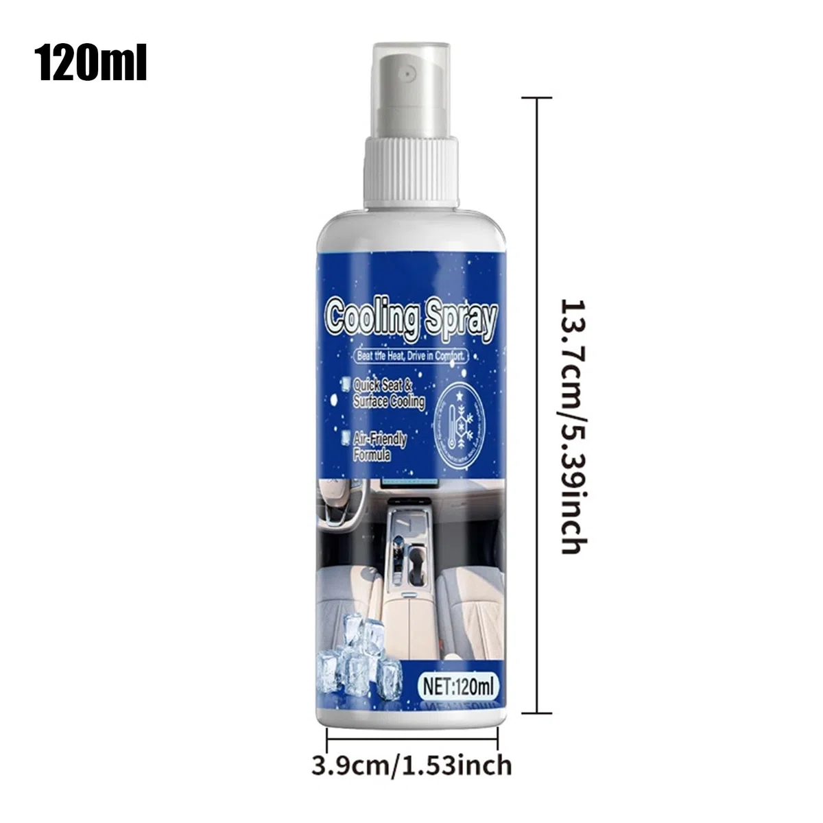 Cool Care Spray | 120ml Spray Idratante Ghiaccio | Rinfrescante per Tutto il Corpo,per campeggio spiaggia piscina sport caldo picnic festival stadio all'aperto escursionismo
