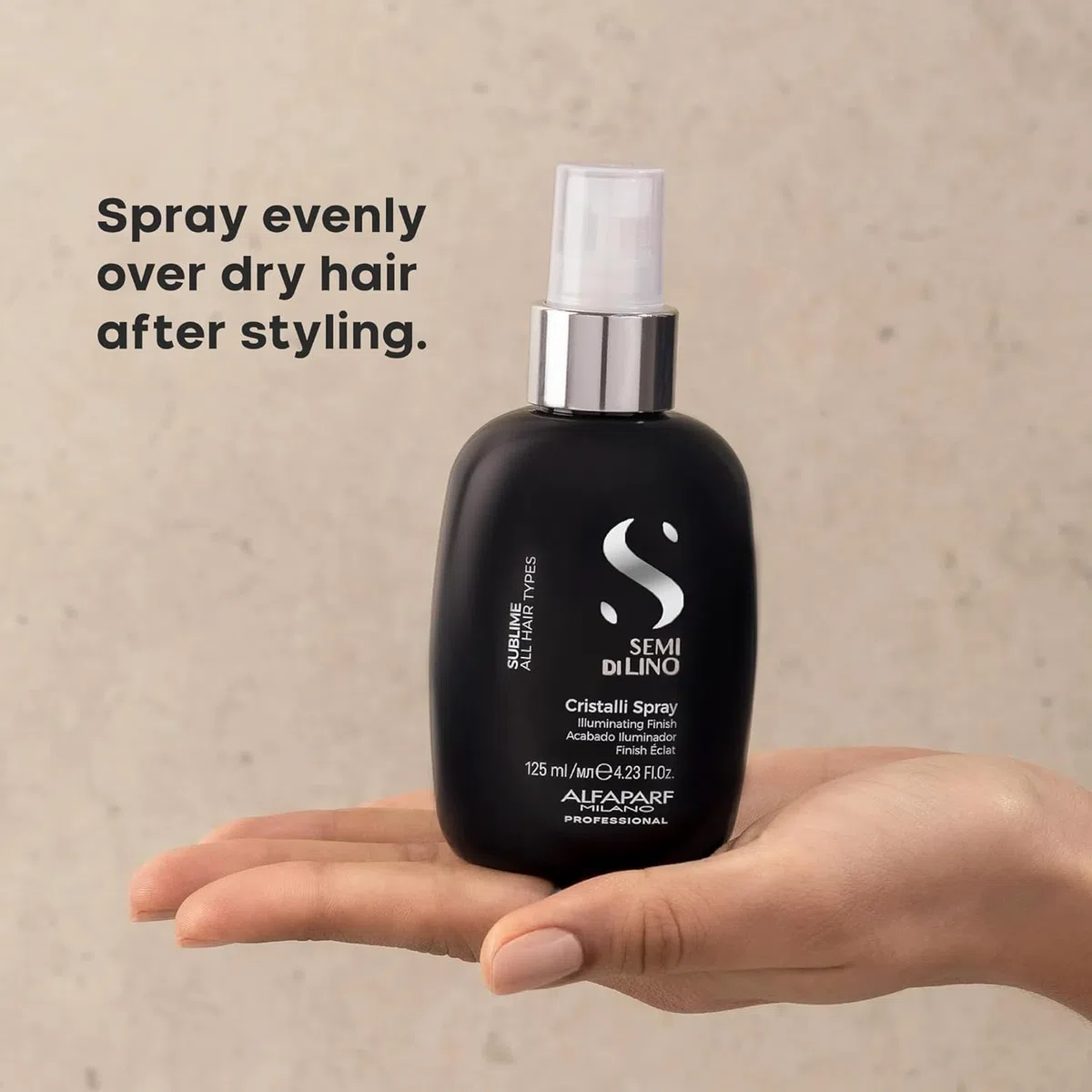 Alfaparf Milano| Semi di Lino Sublime |Cristalli Spray - Finish illuminante istantaneo per tutti i tipi di capelli, 125ml