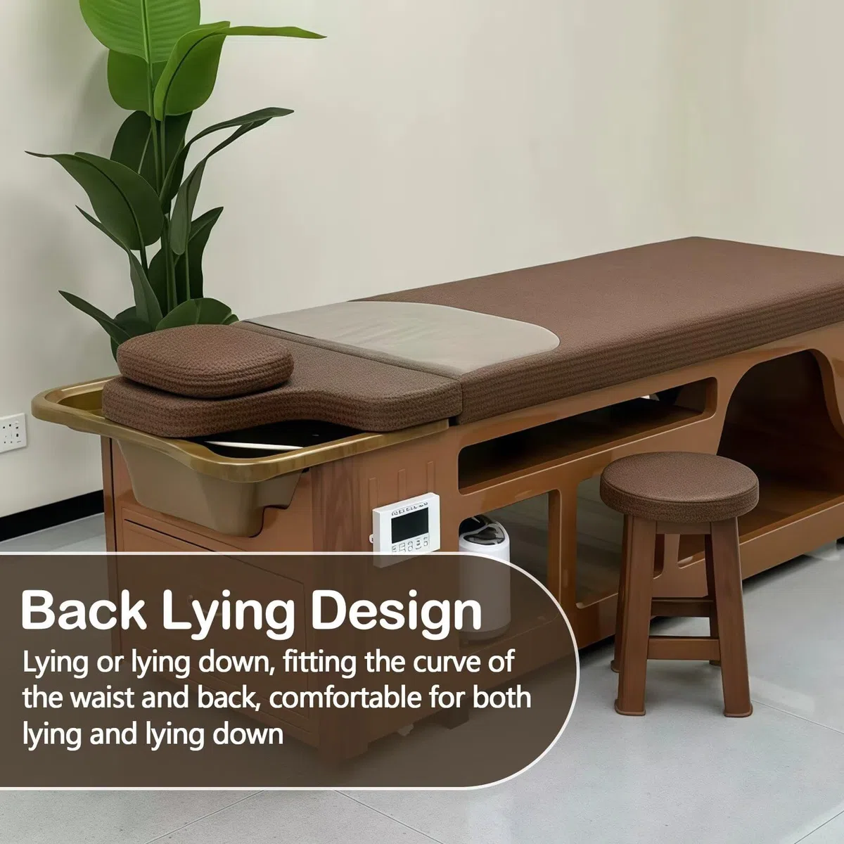 Lettino SPA Evergreen Head con funzione lavacapelli per salone