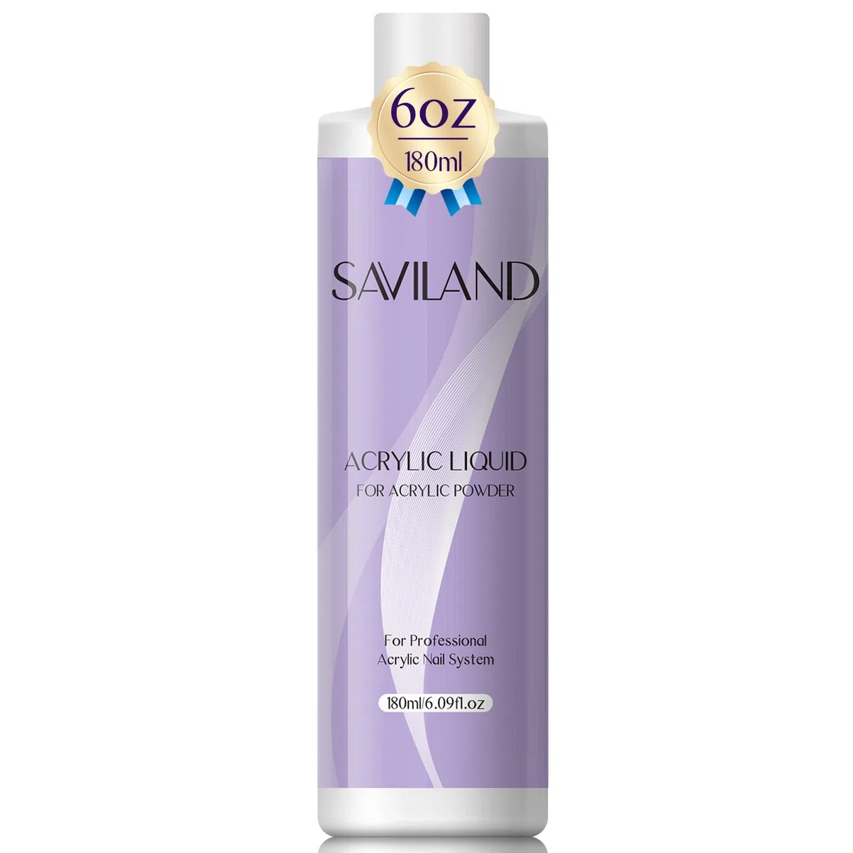 Saviland 180ml Monomero per Unghie Acriliche - EMA Liquido Acrilico per Acrilico in Polvere | Non ingiallimento | Forte adesione | Acrylic Monomer Liquid Acrylic Nails Nail Extension&Carving