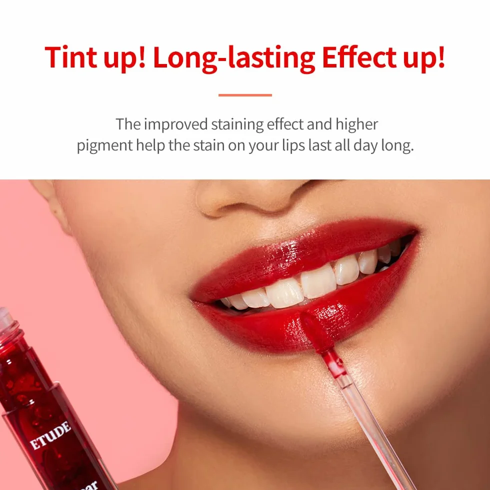 Etude House Tinta gel Dear Darling Water (#RD302 Dracula Rosso) (21AD) | Effetto duraturo con colorazioni fruttate, succose, umide e vivaci