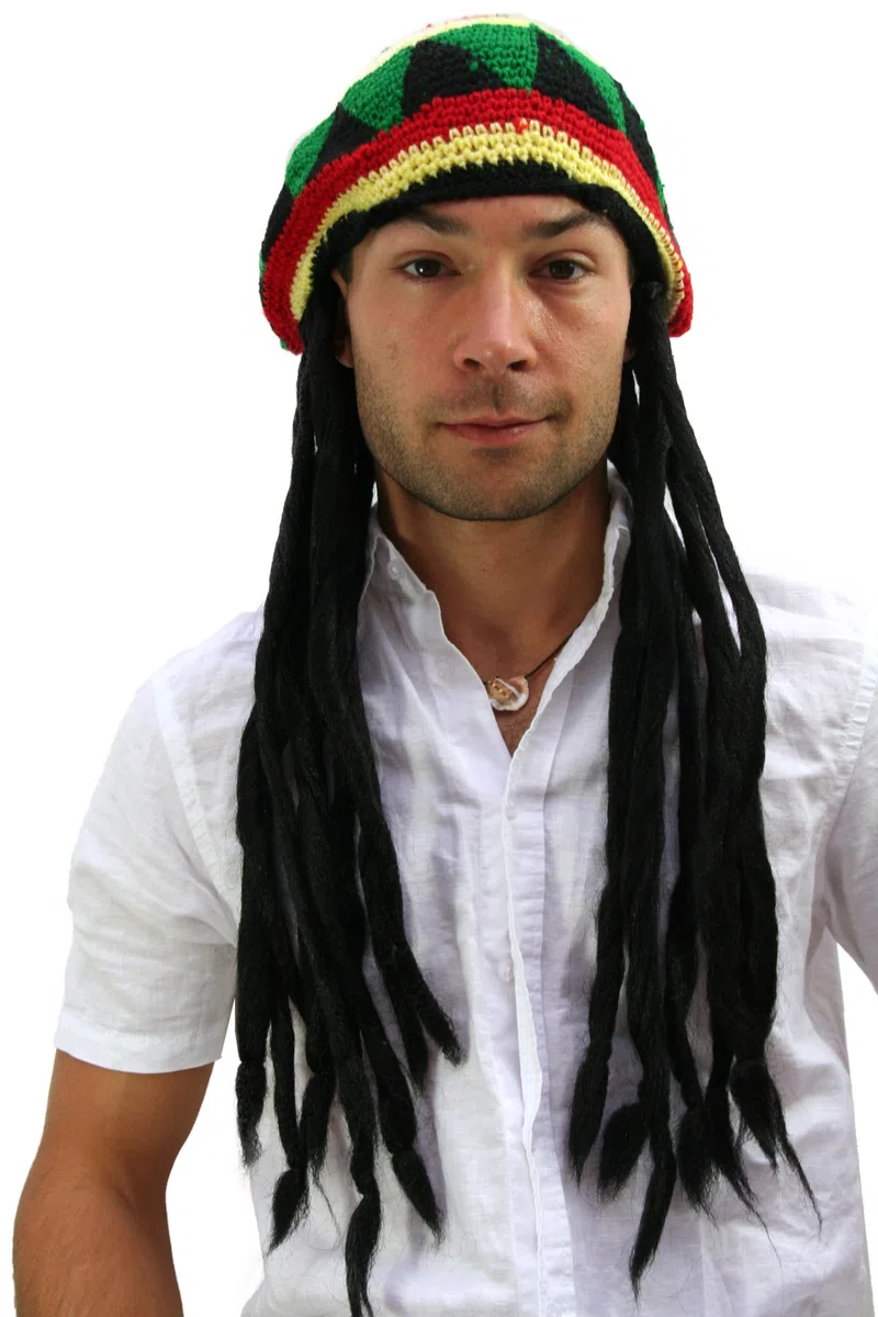 WIG ME UP - Copricapo con Dreadlocks Rastas Reggae Ska Giamaica Rastafari Marley