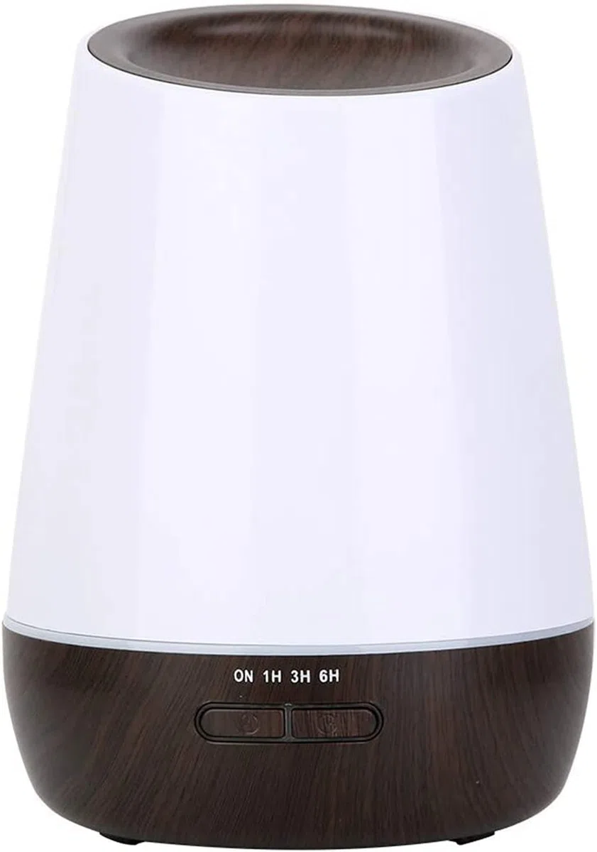 Diffusore di oli essenziali da 500 ml, umidificatore premium silenzioso 5 in 1, diffusore di aromi naturali for la casa con luce cambia colore a 7 LED e interruttore di sicurezza con spegniment