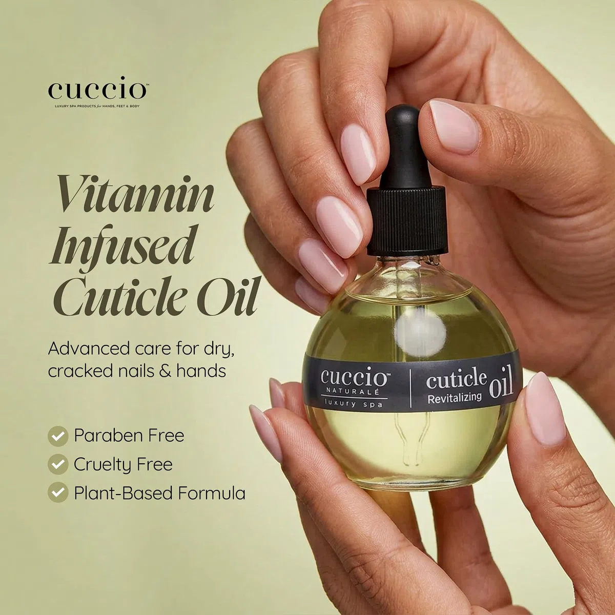 Cuccio Naturale - Olio rivitalizzante per cuticole agli agrumi e bacche selvatiche, 75 ml, rosso