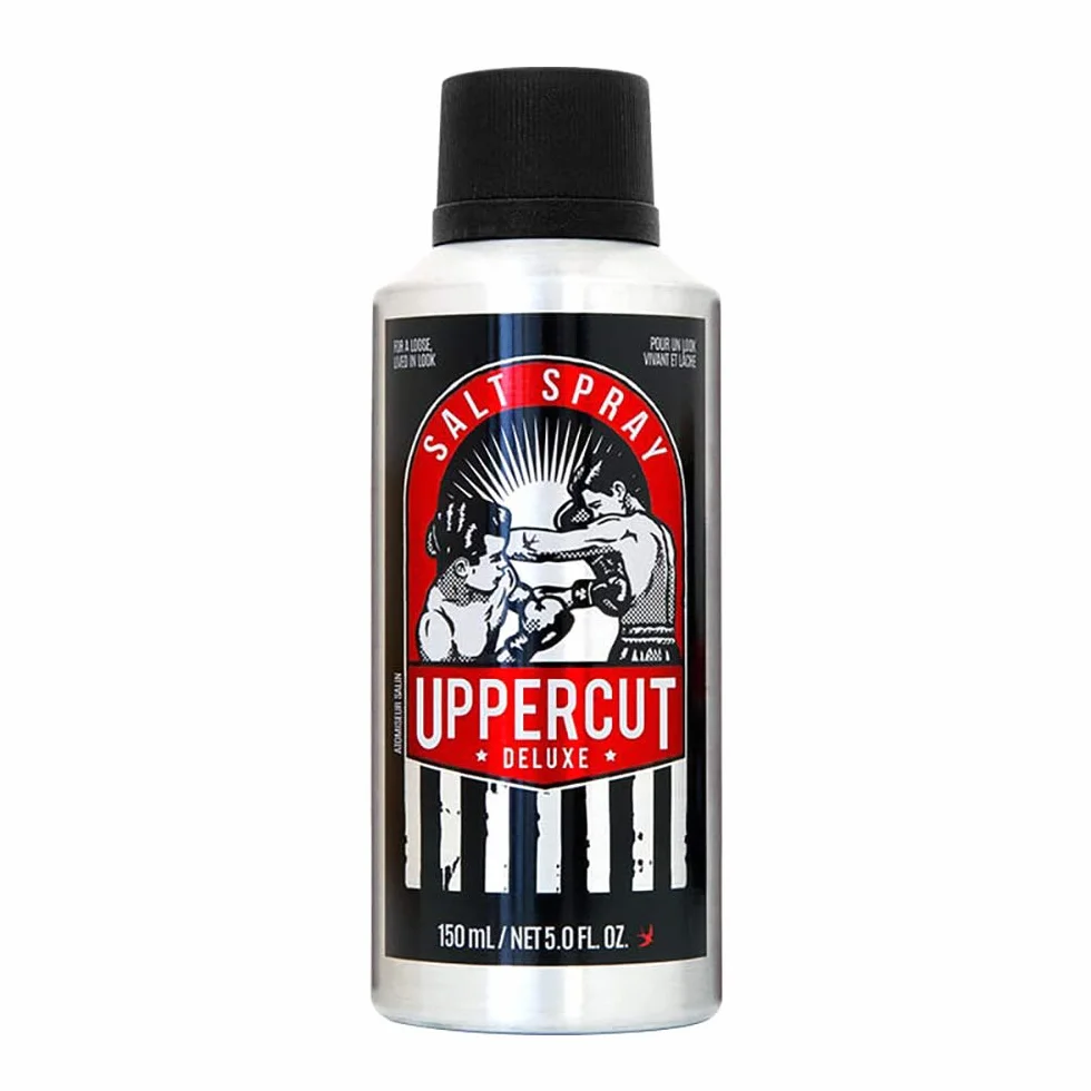 Uppercut Deluxe Hair Salt Spray, per l'Uso su Capelli Bagnati o Asciutti, Fissaggio Leggero e Finitura Naturale per Capelli da Uomo, Adatto a Tutti i Tipi di Capelli, Profumo di Agrumi e Legno 150ml