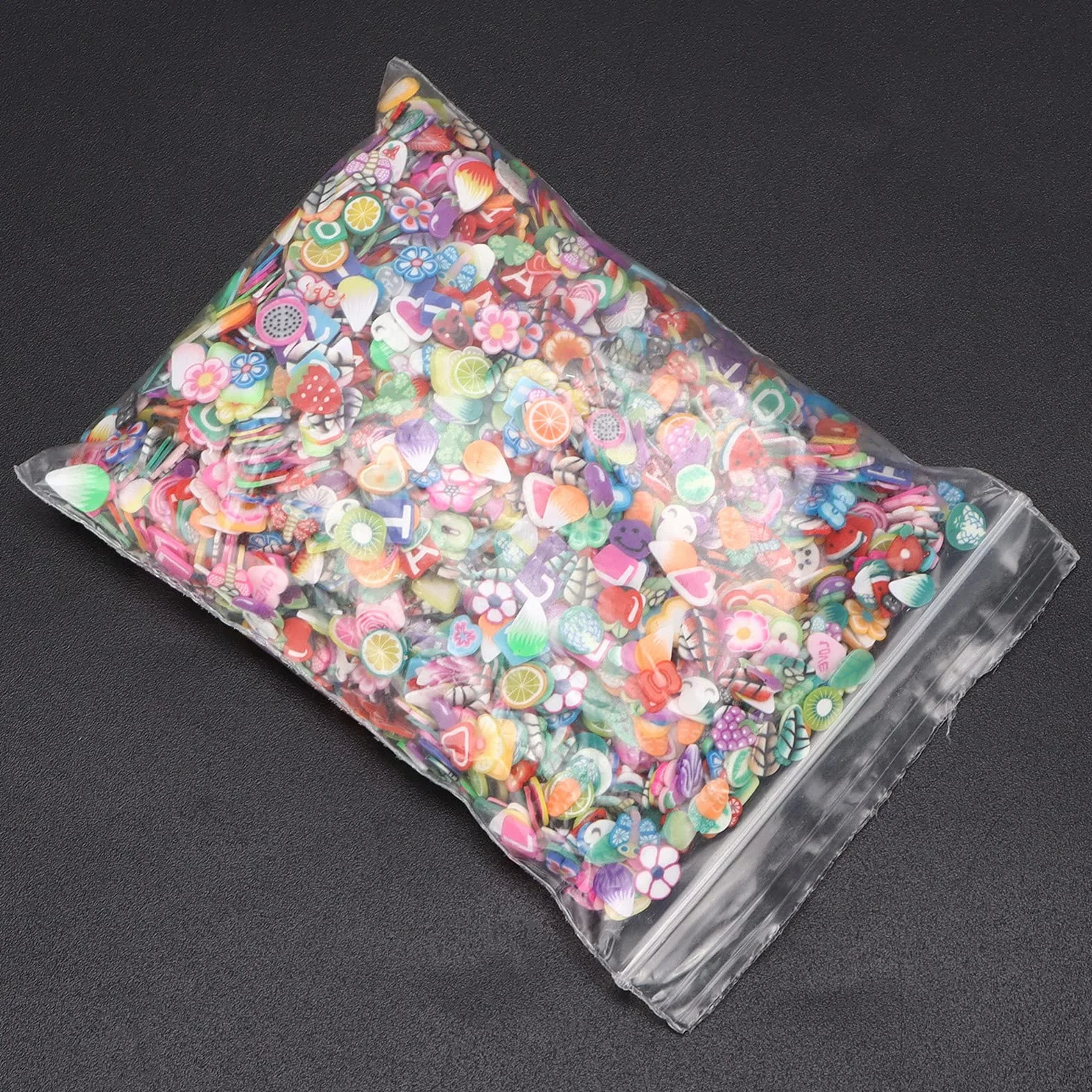 3000 pezzi di fette di frutta per nail art, forniture per slime di frutta, perline di argilla fai da te, argilla impermeabile fai da te per lavori fai da te, creazione di slime e decorazione per telef