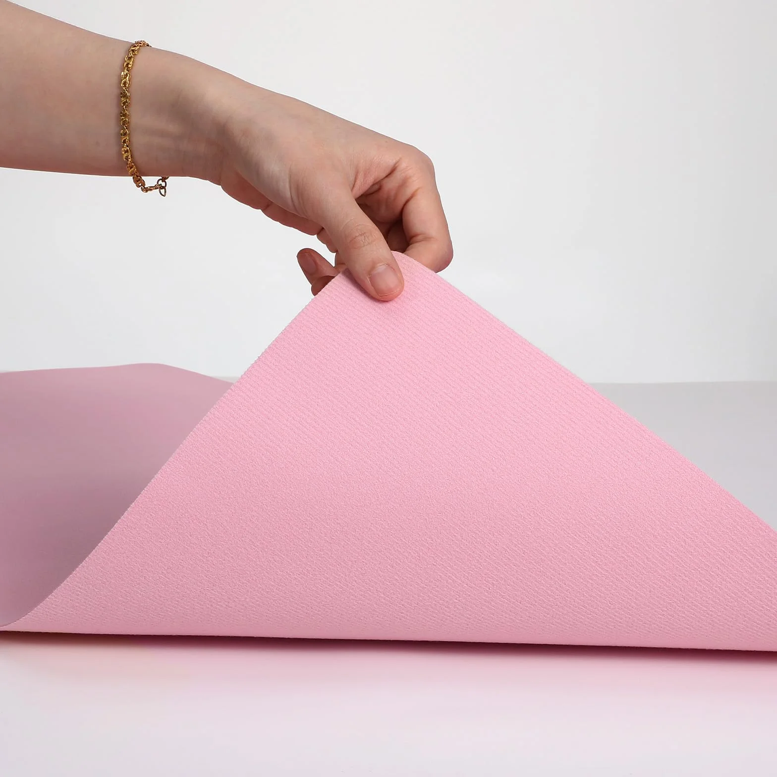 60 x 30 cm, per nail art, colore rosa, tappetino da tavolo, in morbida pelle PU, impermeabile, double face, per nail art (solo opaco, non poggiapolsi)
