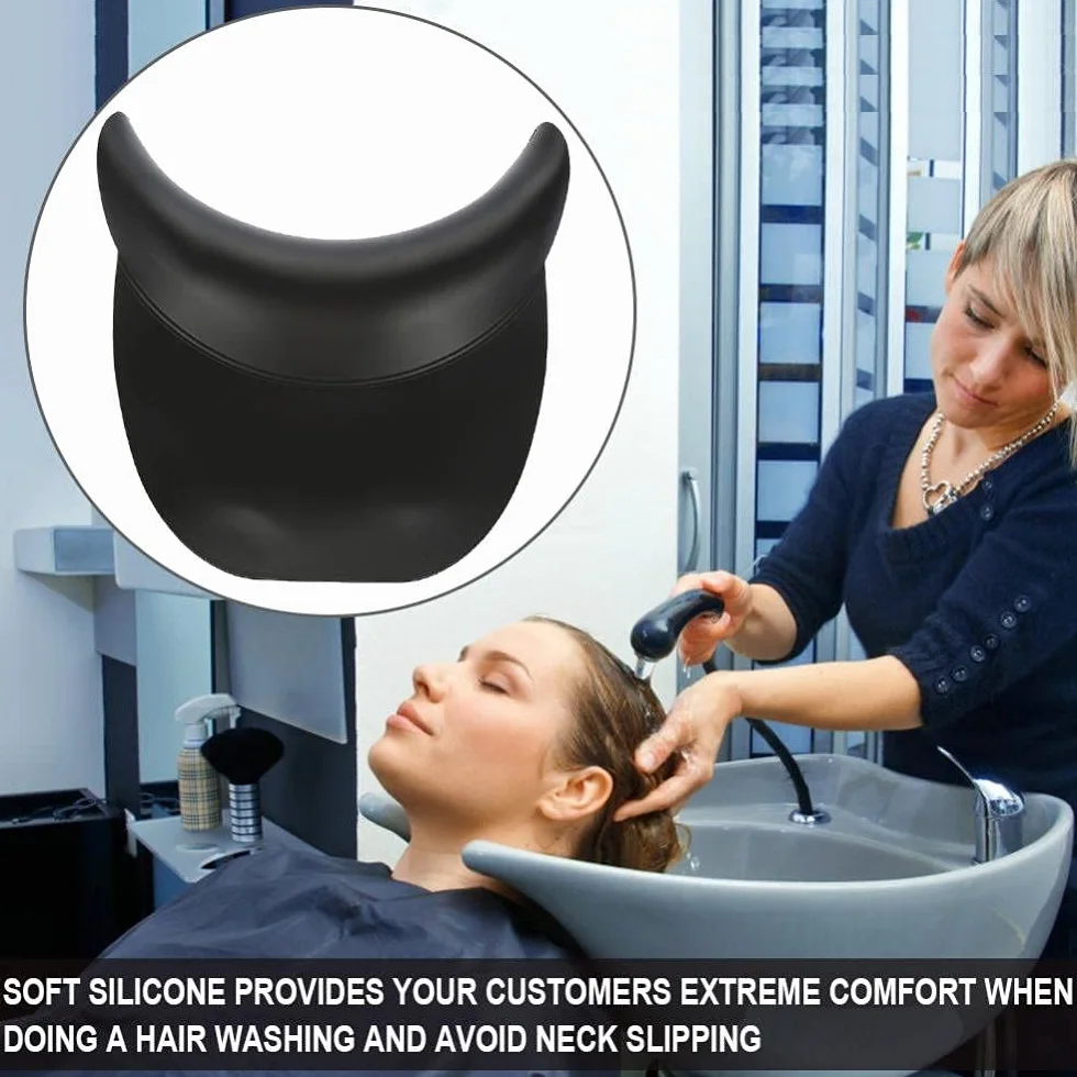 Cuscino in silicone per la testa del collo con sciampo, Gel Vassoio Lavatesta Salon Resto del Collo Cuscino Shampoo Bowl, resistente Shampoo ciotola per parrucchiere riposante per il collo