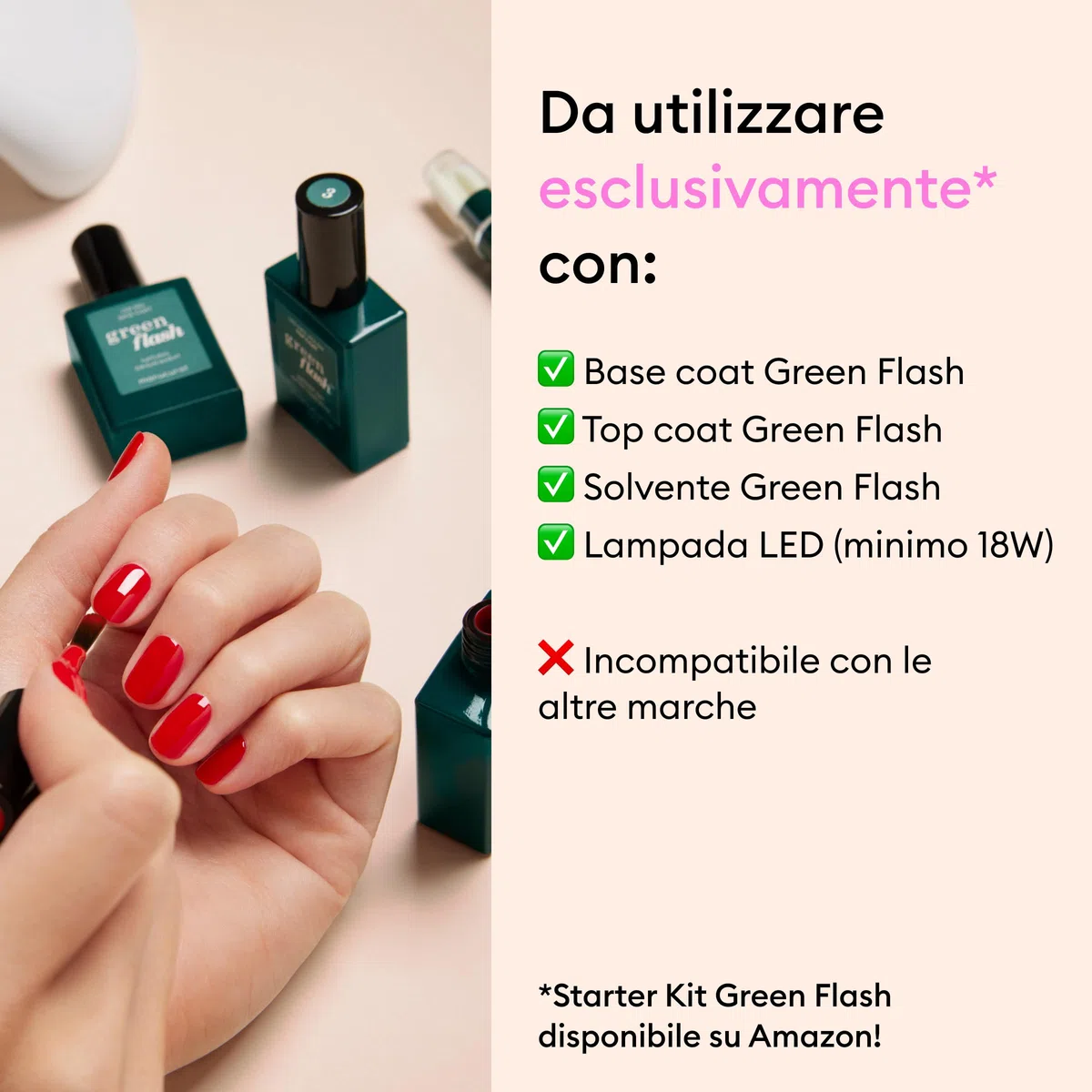 Manucurist Smalto Semipermanente Unghie Bianco Lattiginoso Green Flash Milky White - Gel Unghie - 12-free, bio-based (84%) - Manicure Professionale - Made in France - 15 ml