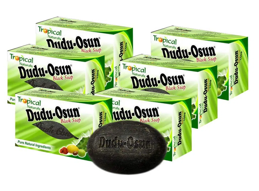 Tropical Naturals, sapone nero "Dudu Osun", confezione da 6