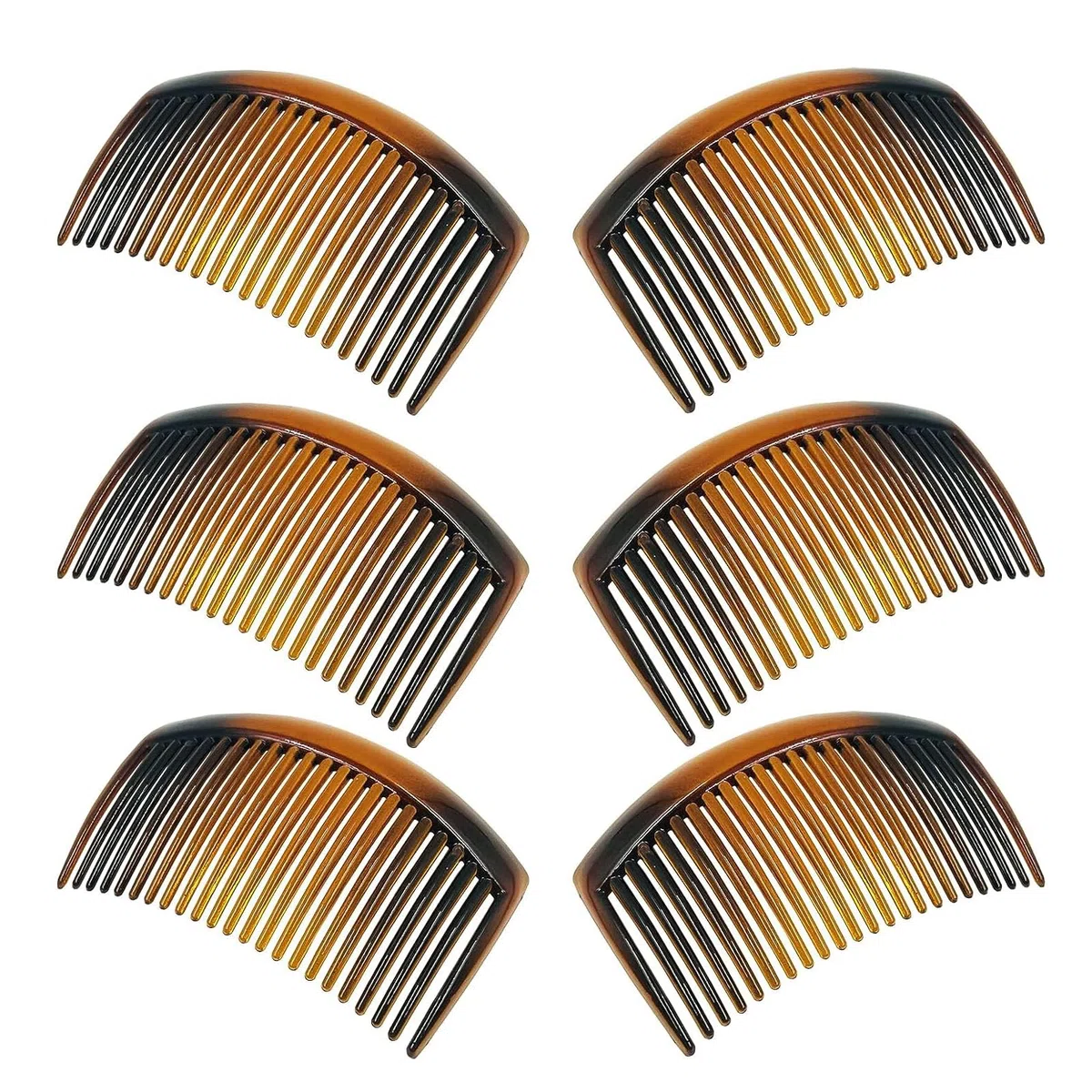 6 Pezzi Pettinini Fermacapelli, Pettine per Capelli Laterali in Plastica, Pettine per Capelli in Plastica, Pettine Francese Fermagli per Capelli, Pettinino per Capelli, per Capelli Fini, Ragazze