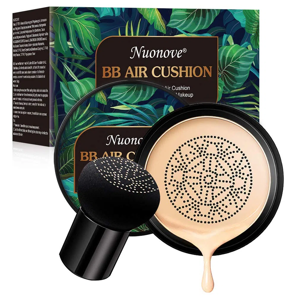 Mushroom Head Air Cushion BB Cream, Crema Fondotinta Liquido, Coprente imperfezioni copertura fondotinta illuminante, correttore duraturo idratante