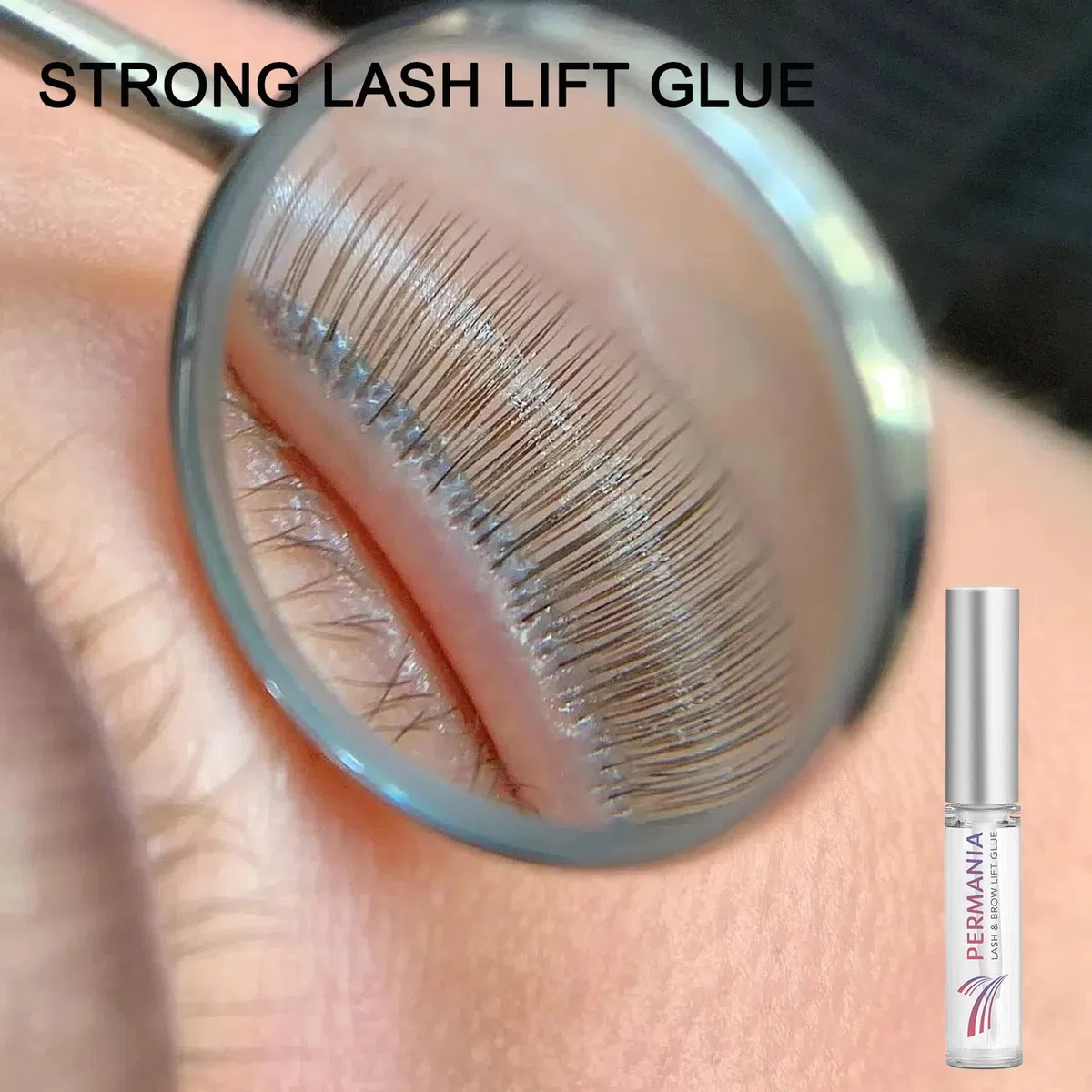 PERMANIA Colla per il sollevamento delle ciglia, Lash Lift Glue, Colla per ciglia, Impermeabile, Asciugatura rapida, Nessun cattivo odore, Dura 6 settimane (7 ml)