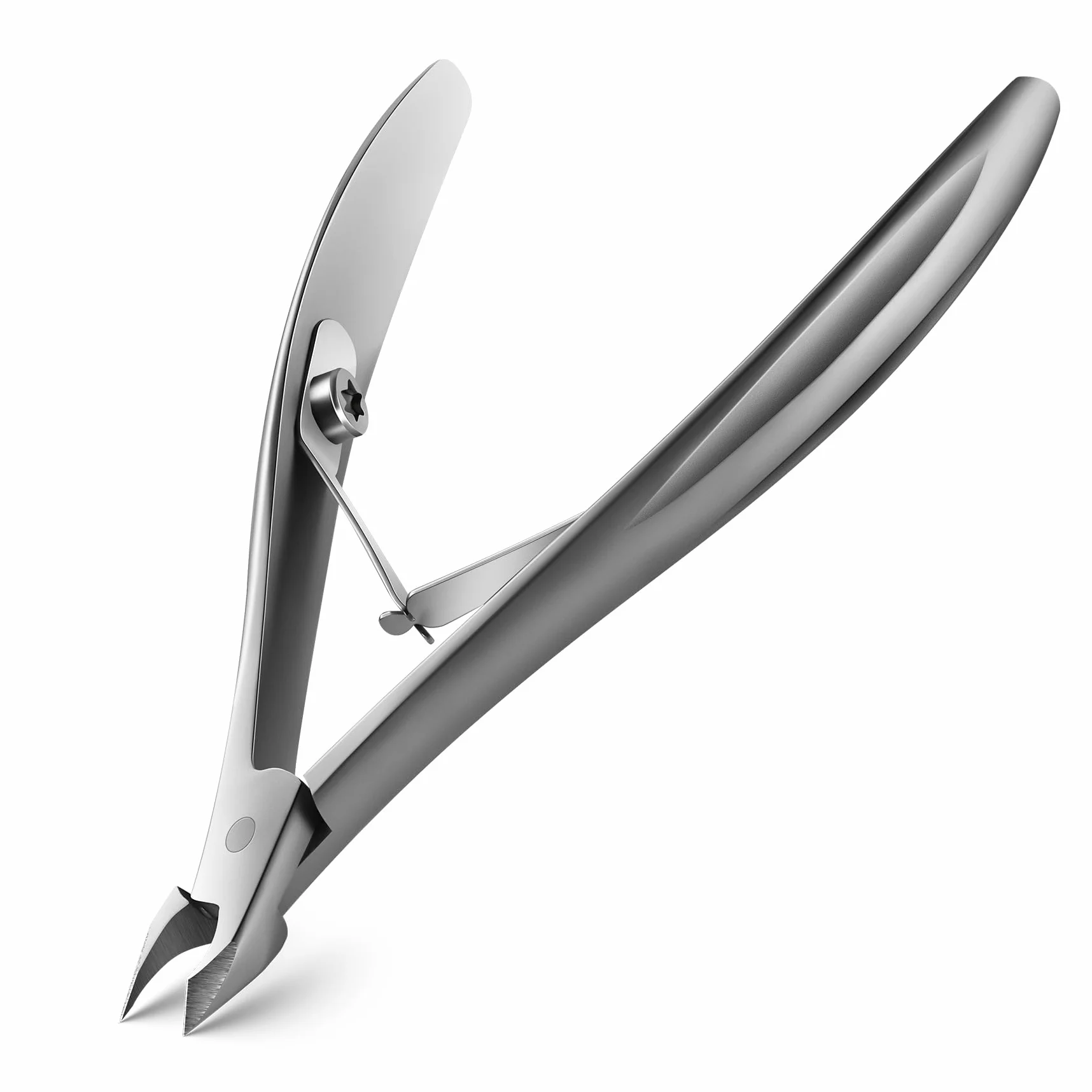 BEZOX Tronchesino Cuticole Professionale in Acciaio Inossidabile cuticola Per Manicure e Piedi, Pinza con Impugnatura Antiscivolo