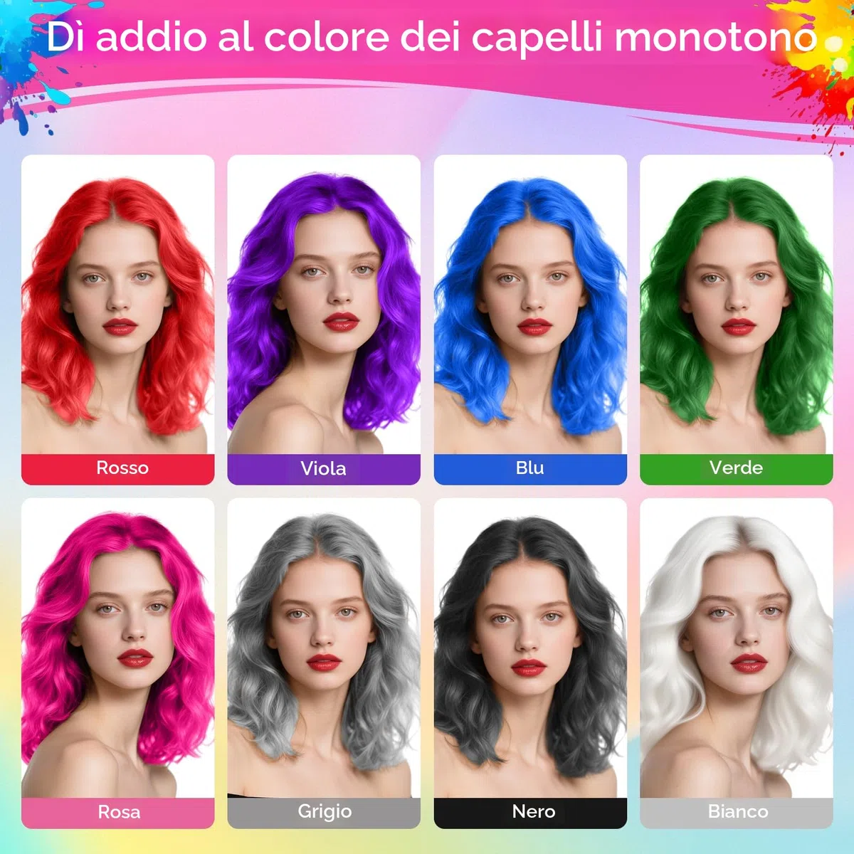 Spray per Colorazione Temporanea Rosa per Capelli per Ragazze e Donne - Tinta per Capelli Lavabile per Ritocco Radici, Cera per Capelli Non Appiccicosa per Natale, Feste (120ML, Rosa)
