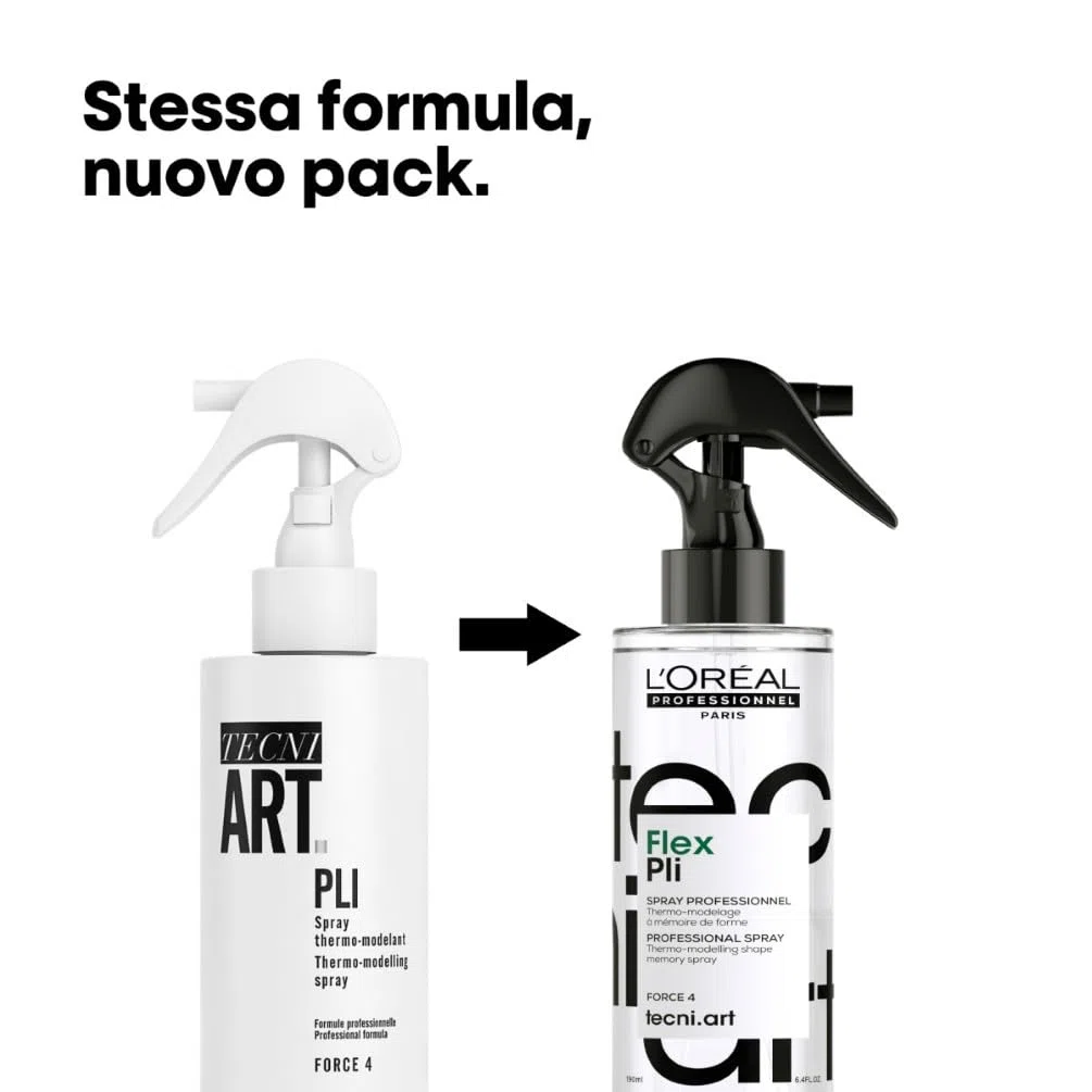 L'Oréal Professionnel, Spray Modellante, Pre-Styling, Per Creare Onde, Per Tutti i Tipi di Styling, Volumizzante, Lunga Tenuta, Tecni Art Pli, 190 ml