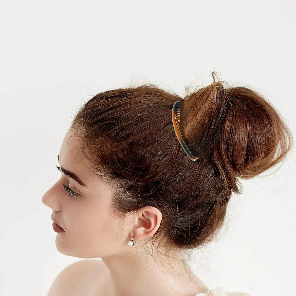 6 Pezzi Pettinini Fermacapelli, Pettine per Capelli Laterali in Plastica, Pettine per Capelli in Plastica, Pettine Francese Fermagli per Capelli, Pettinino per Capelli, per Capelli Fini, Ragazze