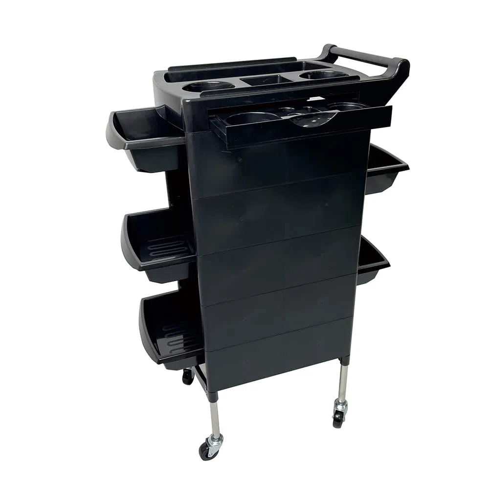 Carrello per Parrucchieri Carrello per Parrucchieri Carrello per Parrucchieri con Ruote e 5 cassetti, per Parrucchiere, Parrucchiere, Bellezza