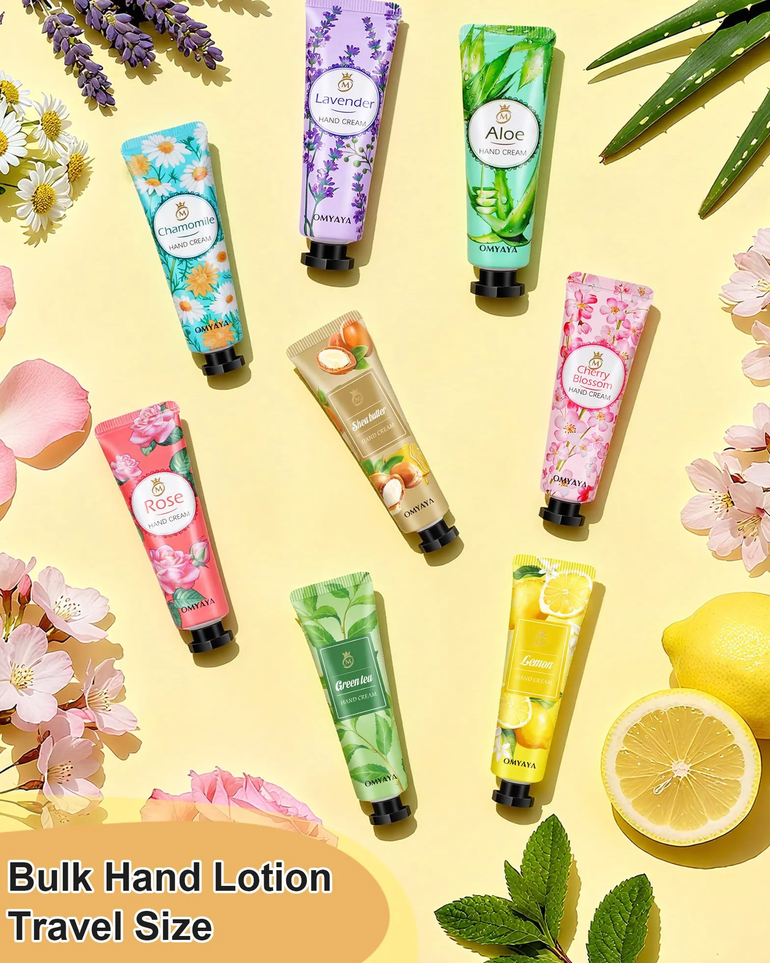 40 Pezzi Mini Crema Mani Idratante Regalo per Donna,Hand Cream per Mani Normali e Secche, Trattamento Quotidiano per le Mani,Set Regalo da Donna, Festa Della Mamma, Compleanno, Natale