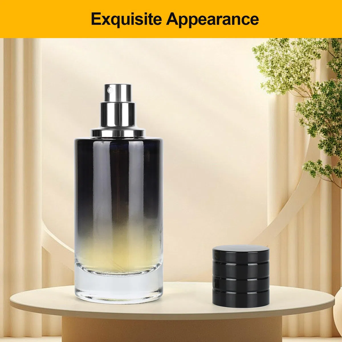 3 Pezzi Boccette Profumo Ricaricabili, 50ml Profumo Nebulizzatore di Profumo Rotondo Blu Sfumato, Portatile Nebulizzatori e Porta Profumo per Uomo e Donna Profumi Viaggi Cosmetici