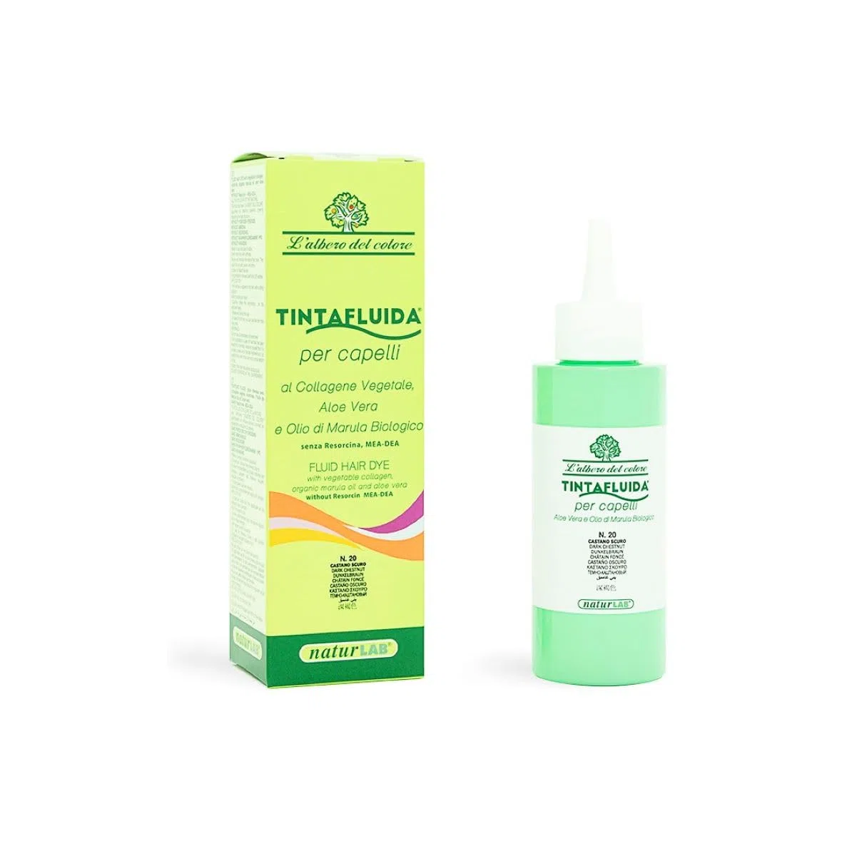 Tinta Fluida L'Albero del Colore 20 Castano Scuro 75 ml - Naturlab