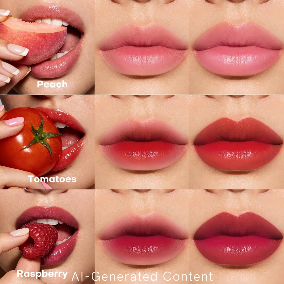 bayfree 7PCS Lip Tint Stain Set, Tinta Labbra Lunga Durata, Impermeabile, Non Appiccicosa, Resistente allo Sbavamento, No-Transfer, Finitura Opaca (Fruit Land)