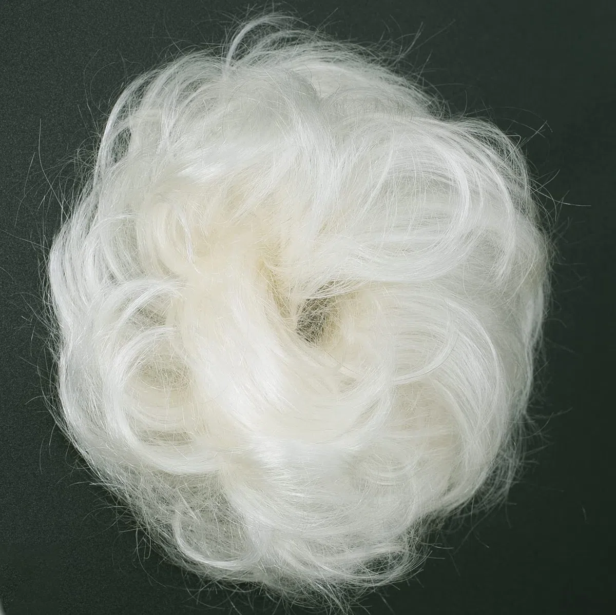 CAISHA Cravatta Per Capelli 100% Capello Umano Pezzo Per Capelli Ispessimento Dei Capelli Treccia Fascia Per Capelli Accessori Per Capelli Biondo Platino H312b