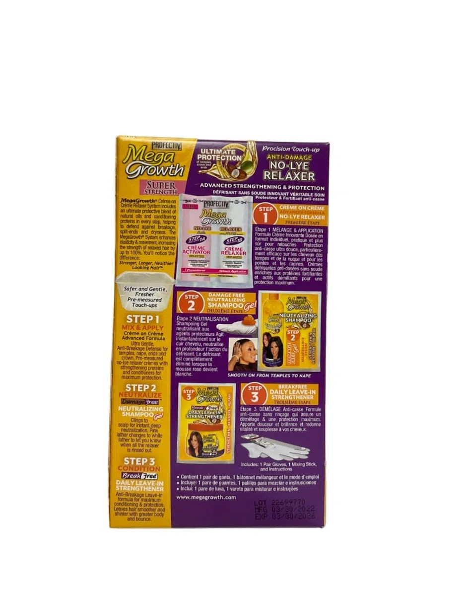 Stiraggio per capelli afro 1 applicazione completa Profectiv-Mega-Growth SUPER STRENGTH anti-damage