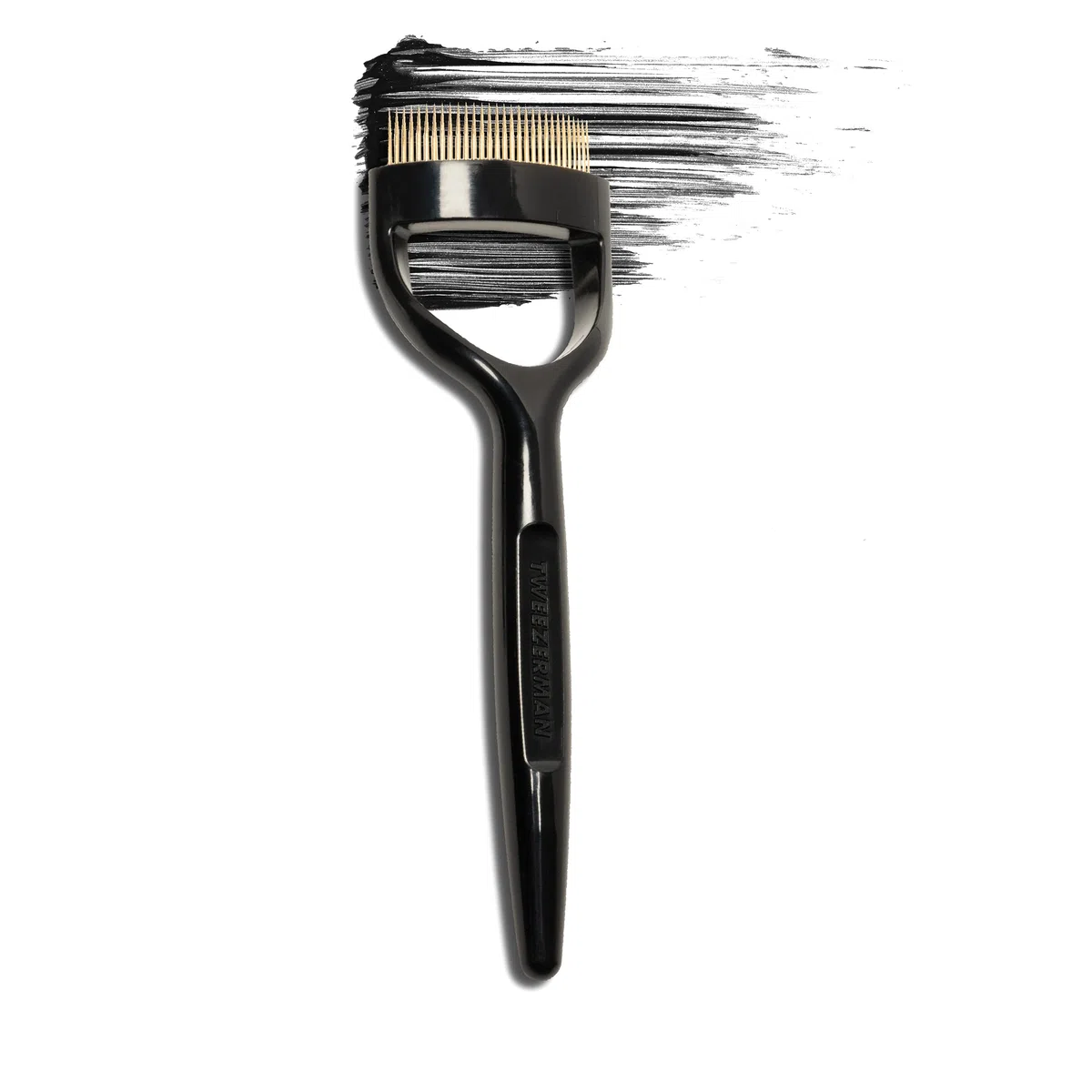 TWEEZERMAN Pettine per ciglia LASHCOMB 38 & 60 (per occhi a mandorla e rotondi, rimuove il mascara e separa le ciglia, pieghevole, formato da viaggio)
