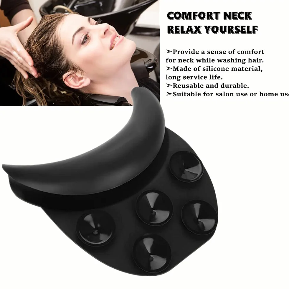 Cuscino in silicone per la testa del collo con sciampo, Gel Vassoio Lavatesta Salon Resto del Collo Cuscino Shampoo Bowl, resistente Shampoo ciotola per parrucchiere riposante per il collo