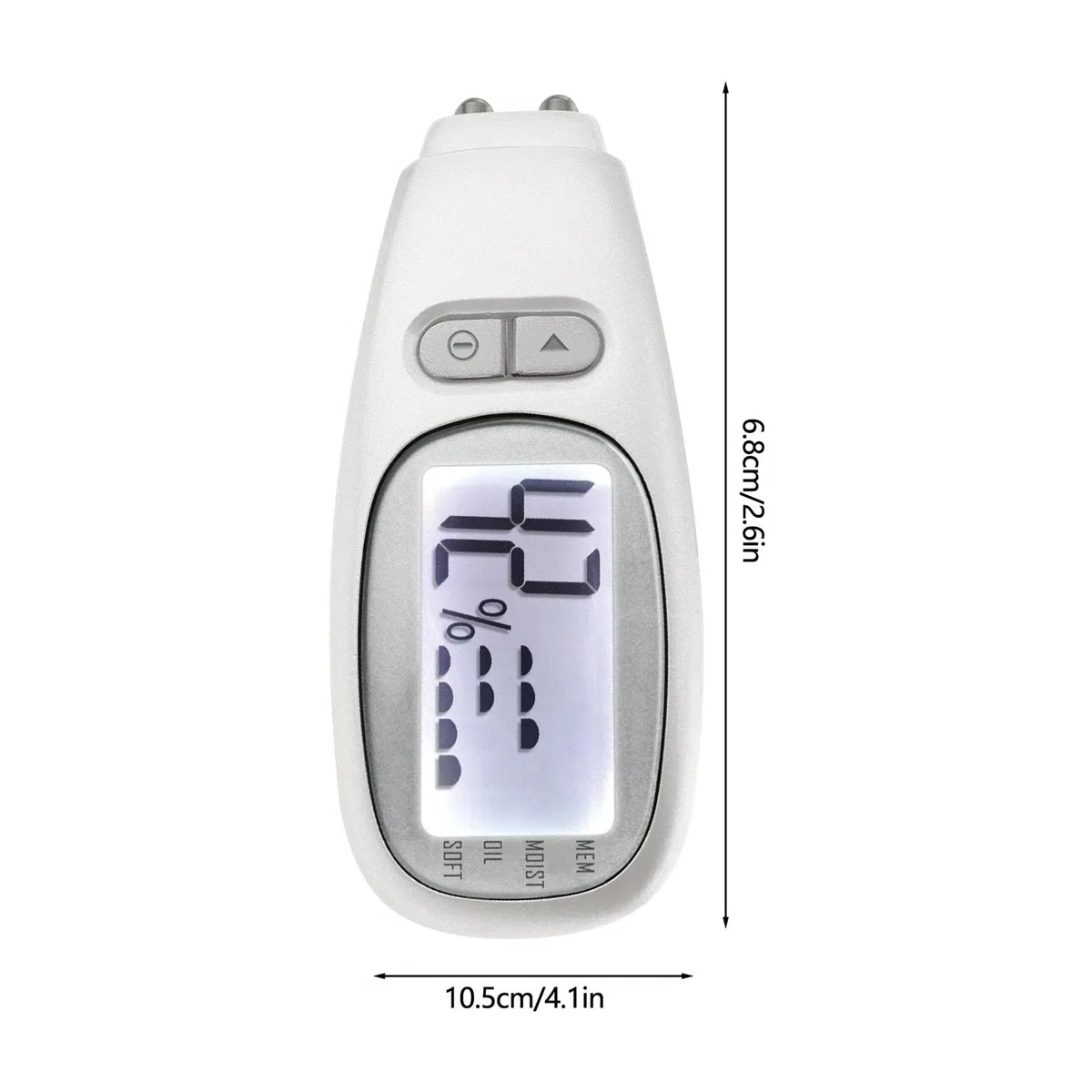 Tester analizzatore della pelle, corneometro per idratazione facciale con display LCD, sensore di precisione per la cura del viso