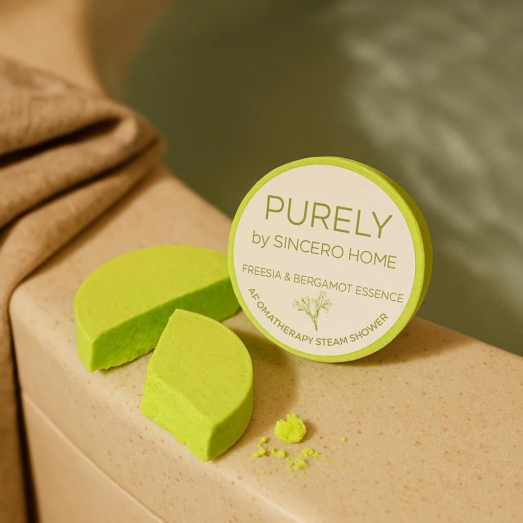 PURELY by SINCERO HOME – Cofanetto Regalo Spa Naturale di Lusso per Donna, Kit Benessere Vegano con Candela Soia, Sali da Bagno e Scrub Corpo – Regalo Premium per Compleanno e Natale