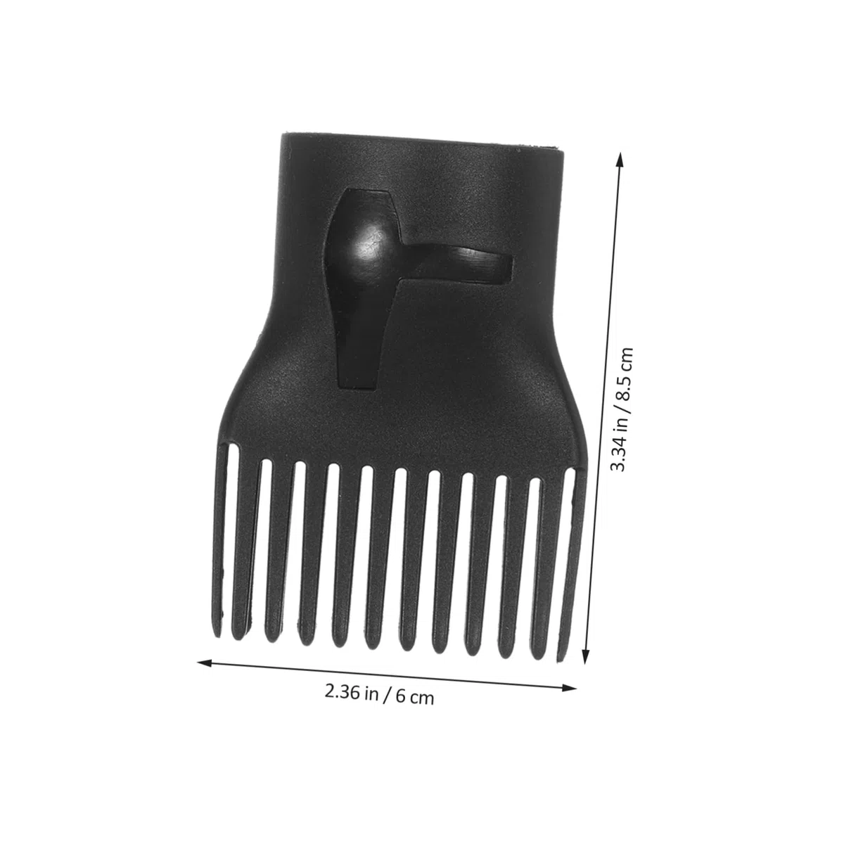 Housoutil Diffusore per Chioma Nero in Plastico 10 Pezzi, Pettine per Asciugacapelli Leggero e Resistente, Rapida Asciugatura e Eliminazione dei Ricci per Styling Professionale