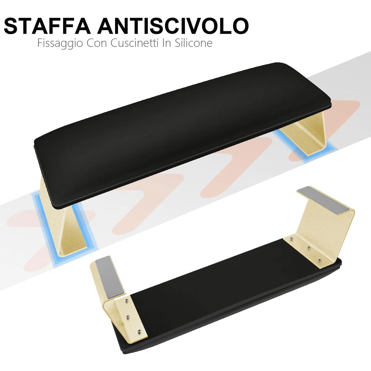 Poggiamano per Unghie Manicure,Appoggia Mani per Unghie Pulibile,Poggiamani per Unghie in Morbido Pelle Cuscino,Tavolo Manicure con Staffa Staccabile(Nero)