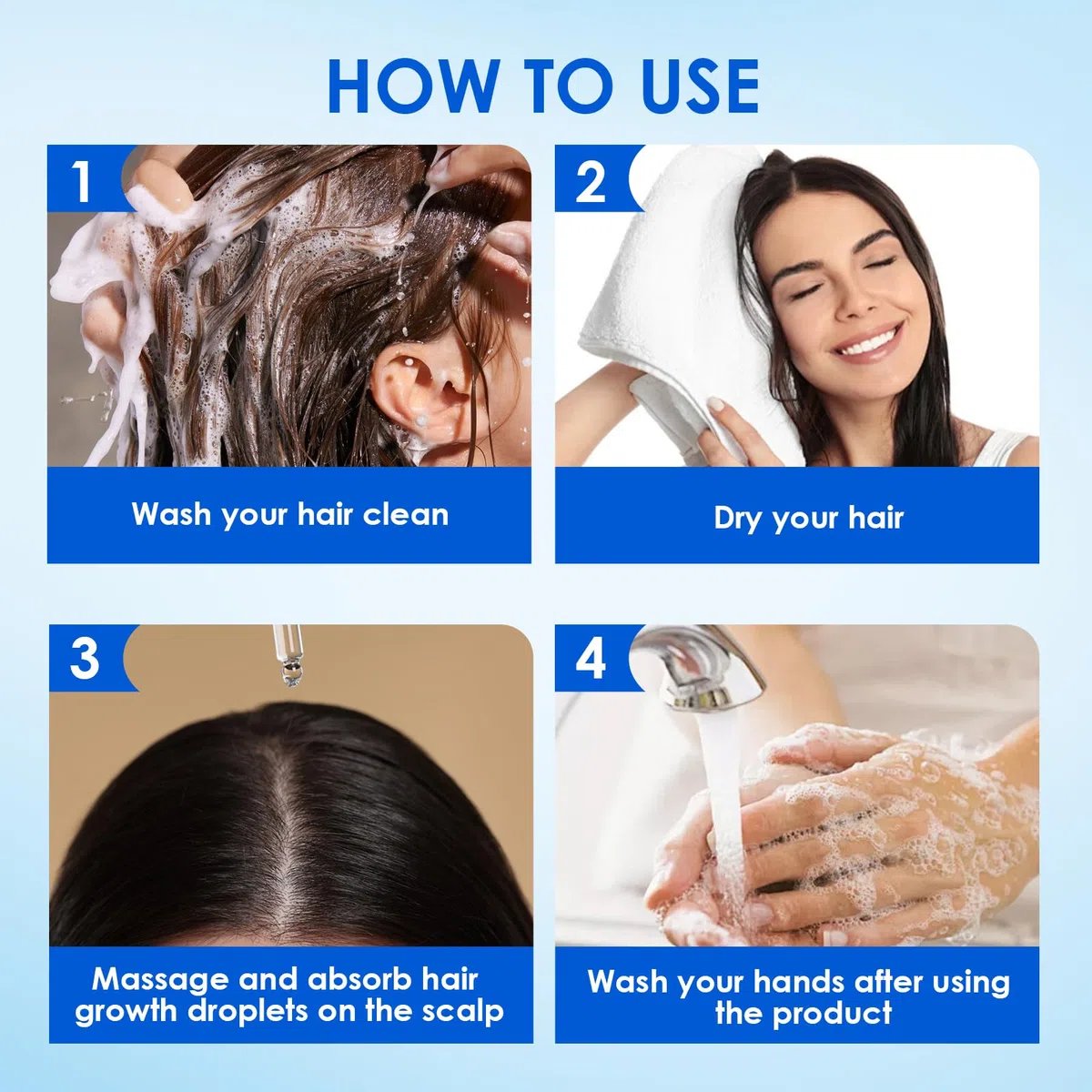 Siero Capelli Crescita Per Uomini e Donne,Essenza Per La Crescita Dei Capelli,Promuovere una Crescita dei Capelli più Spessa,Siero Capelli Crescita Adatto a Tutti i Tipi di Capelli-60ml
