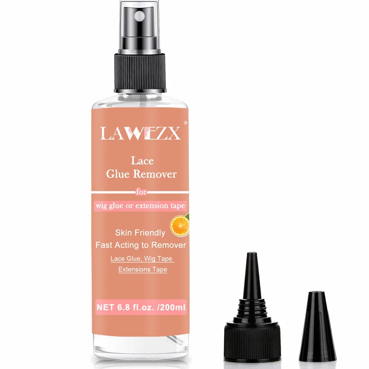 200ml Depolimeratore Rimuovi Extension Biadesive Spray, Solvente Stacca Extension per Nastro con Profumo di Agrumi, Wig Glue Remover per Parrucche in Pizzo, Nastro nelle Estensioni e Toupee