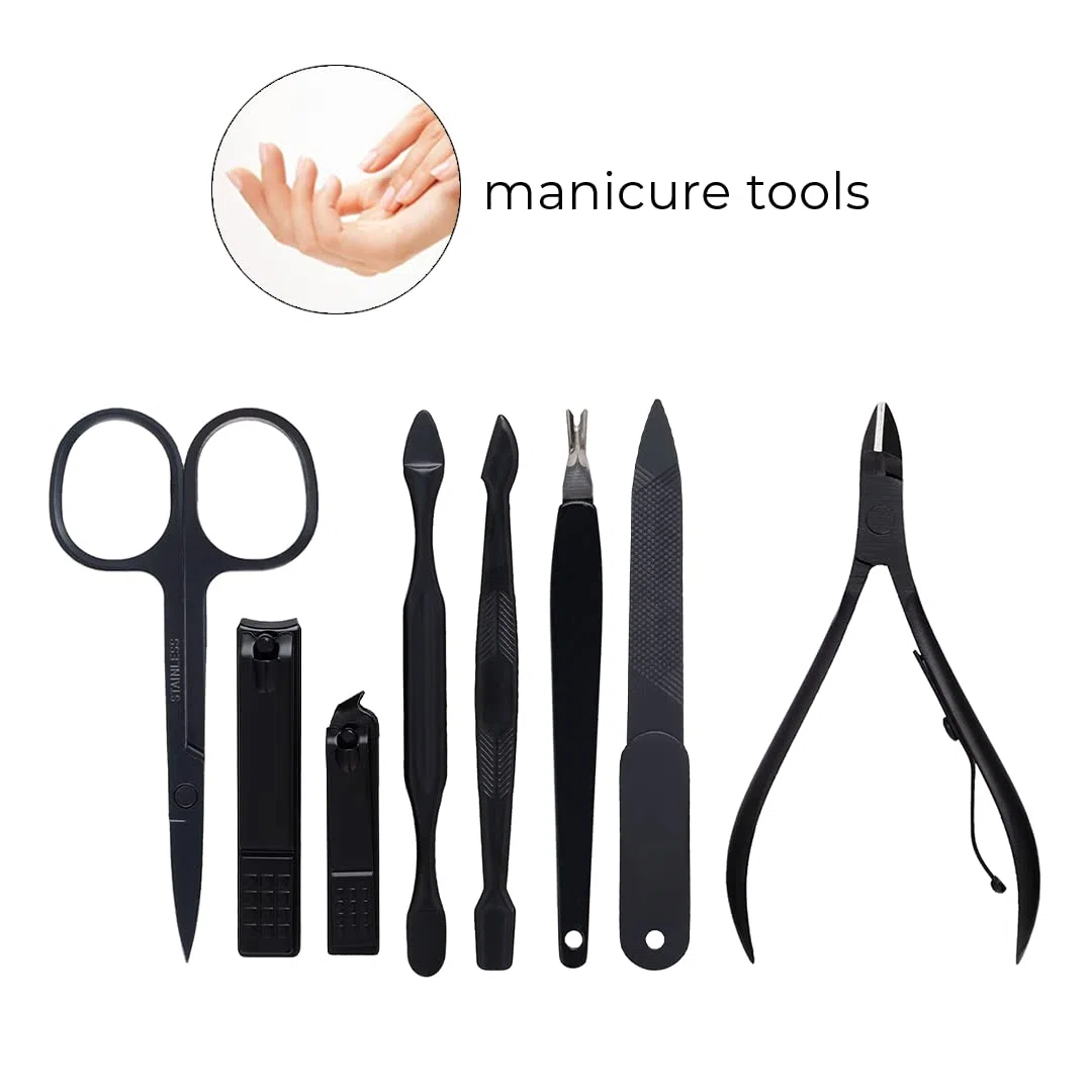 Aba Group Kit Unghie 18 Set - Set Manicure Professionale - Per Viso, Piedi, Mani - Kit Manicure Professionale - Set Per Unghie – Viaggio Set Unghie in una Custodia - Sughero