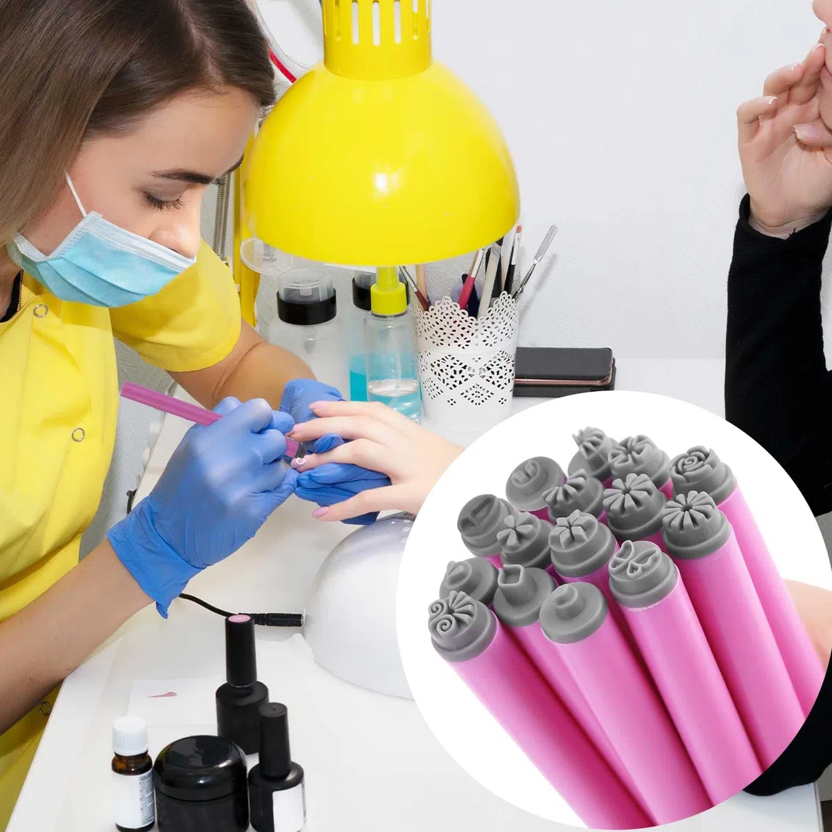 15pz Penna Timbri Unghie, Vari Design Set Penna Timbri Unghie Penna Timbri Fiore Unghie Set Penna Timbri Farfalla Unghie Penna Timbro Decori Unghie Forniture per Unghie Perfette Donne
