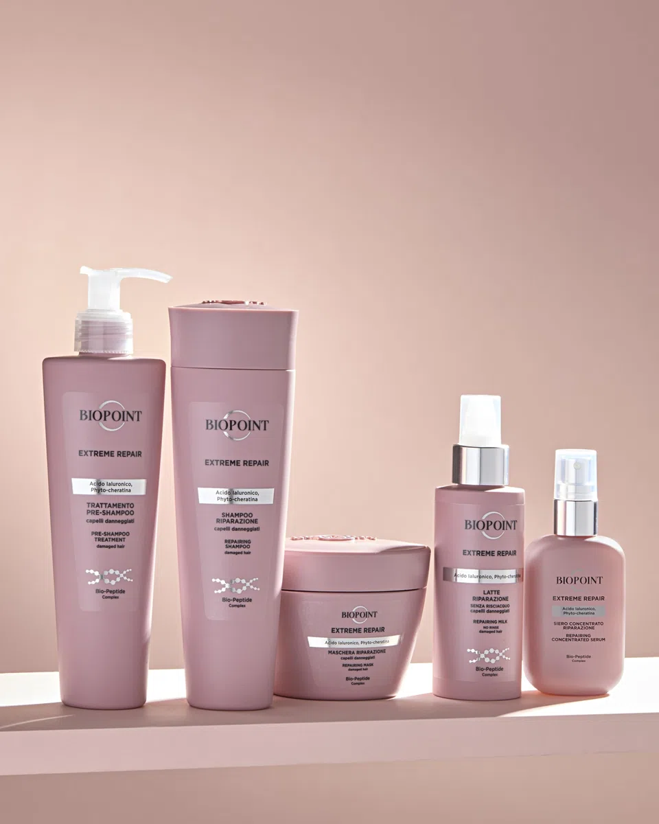 Biopoint Extreme Repair - Siero Concentrato Riparazione, con Bio-Peptide Complex, Acido Ialuronico e Phyto-cheratina, dona al Capello Idratazione, Lucentezza e Resistenza - 50 ml