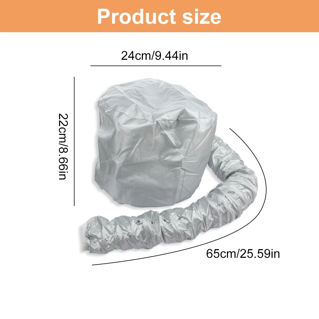 Casco per Asciugatura Cuffia Asciugacapelli, Casco per Asciugatura Capelli, Cuffia per Asciugacapelli Manuali, Regolabile Elastica Cuffia Termica per Capelli