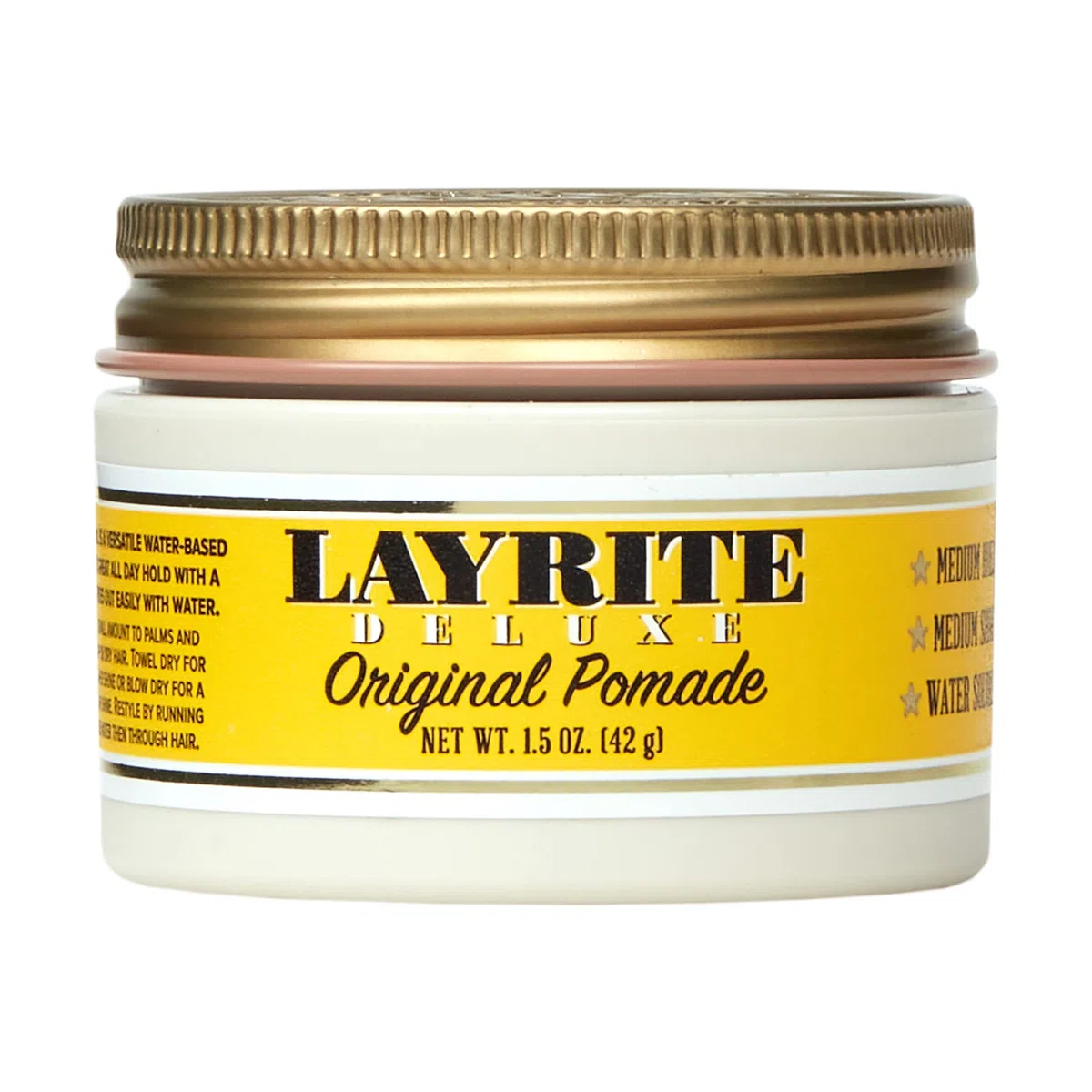 Layrite Pomata Originale 42g | Tenuta Media | Solubile in Acqua | Lucentezza Media