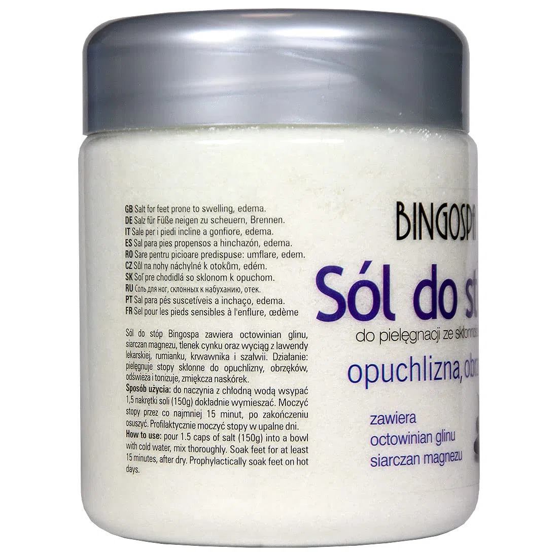 Sali da bagno per piedi dolorosi e dolenti inclini all'edema 550 g BINGOSPA