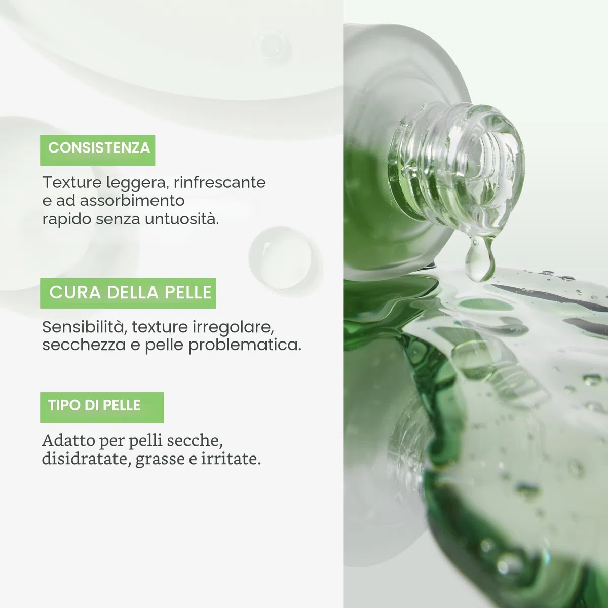 medicube - AMPOLLA CALMANTE POTENTE MA MORBIDO: lenisce tutti i problemi della pelle con esosomi contenenti Centella Asiatica che forniscono potenti effetti lenitivi e ammorbidiscono la consistenza