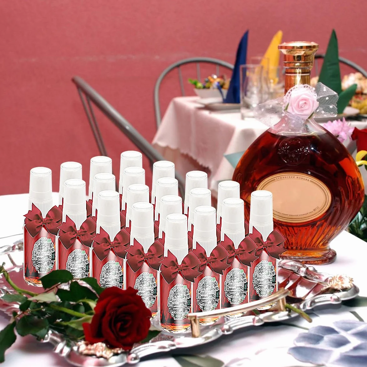 DKBT Flacone Spray Vuoto 50ml 25 Pezzi Contenitore Spray Bottle Bottiglia Spray Vuota Erogatore Spray Spruzzino Nebulizzatore Piccolo Plastica per Liquido Cosmetico Profumo